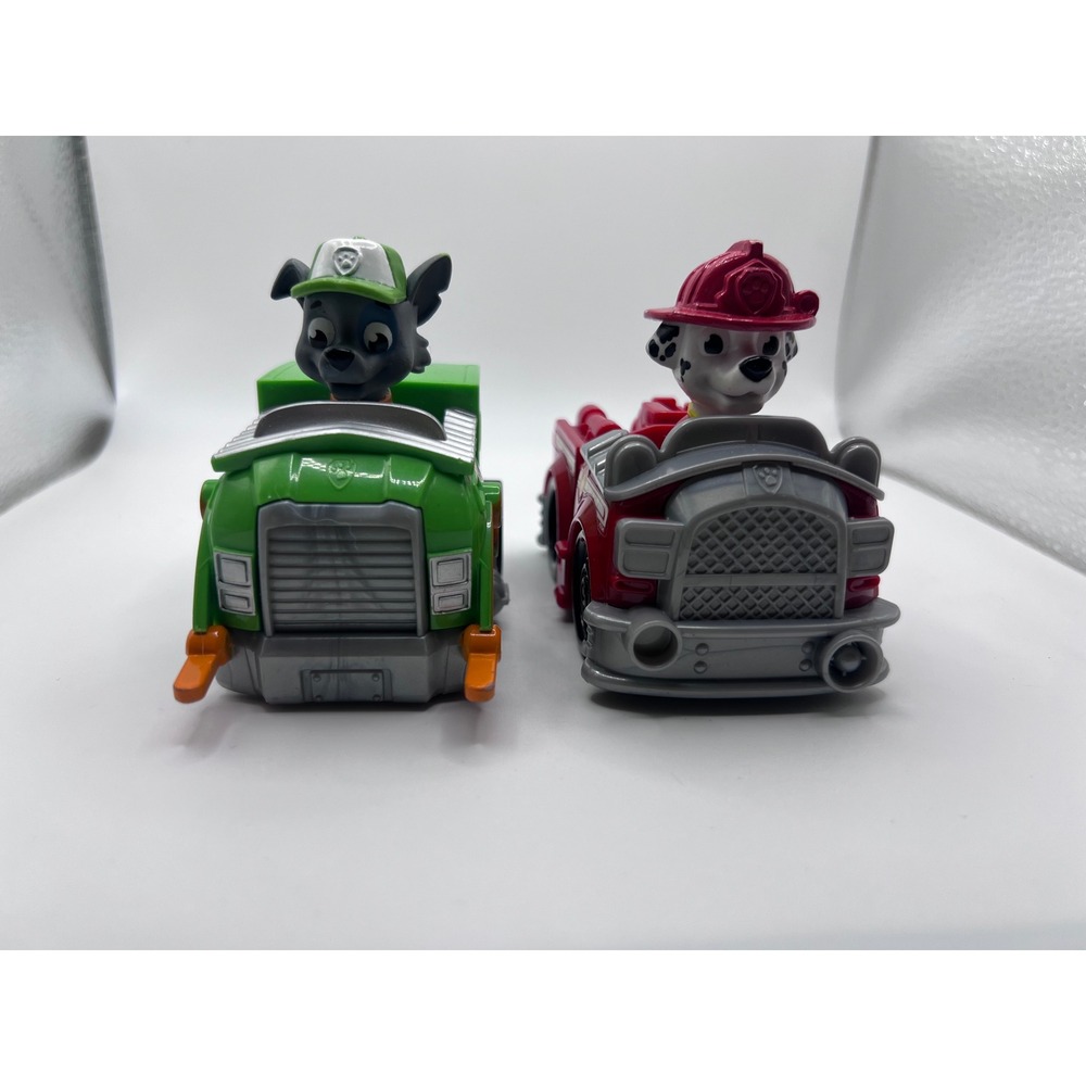 Paw Patrol Spin Masters Rescue Vehicle Racers Marshall And Rocky Toy Vehicles